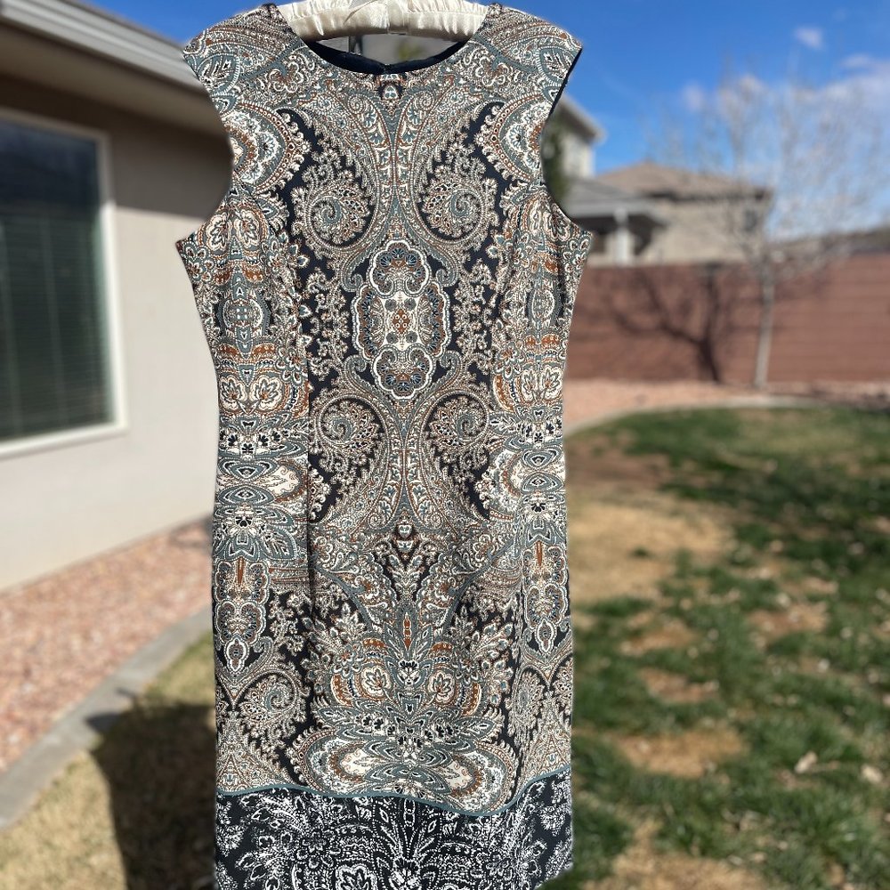 Fitted Paisley Dress